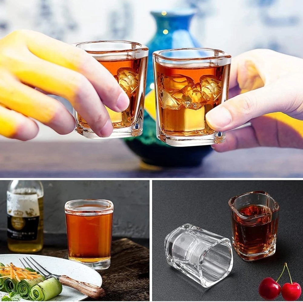 Shot Glasses Set Of 4 - 2.2Oz JIUZHU NEW